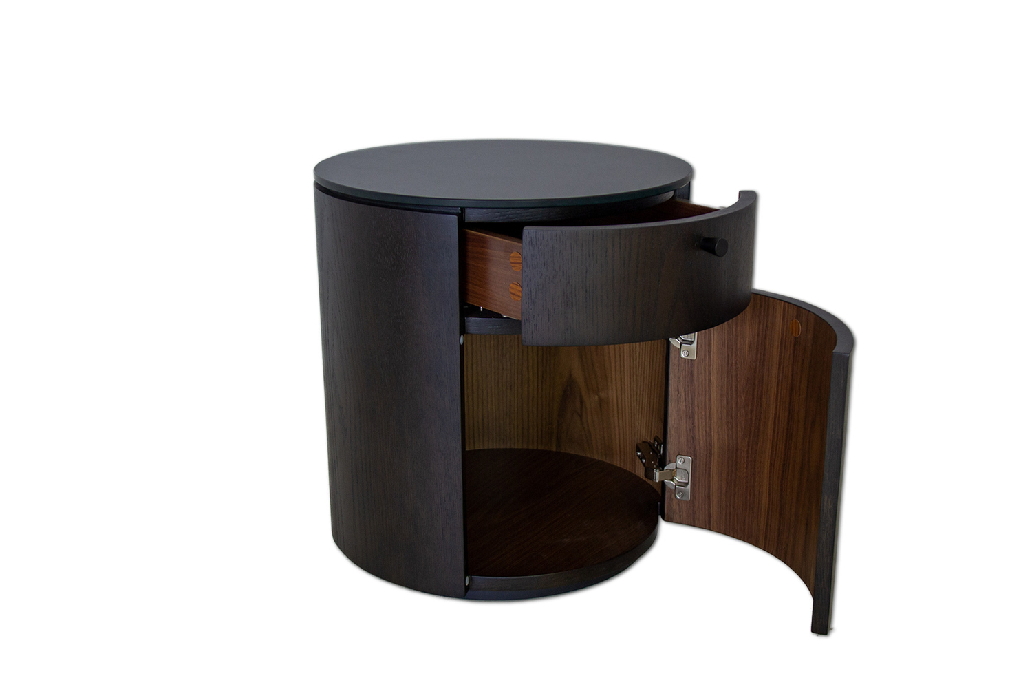 Cilindro Dark Oak Bedside image 3