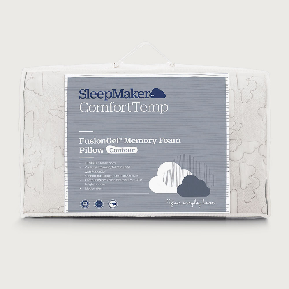 SleepMaker Fusion Gel Memory Foam Pillow - Contour image 2