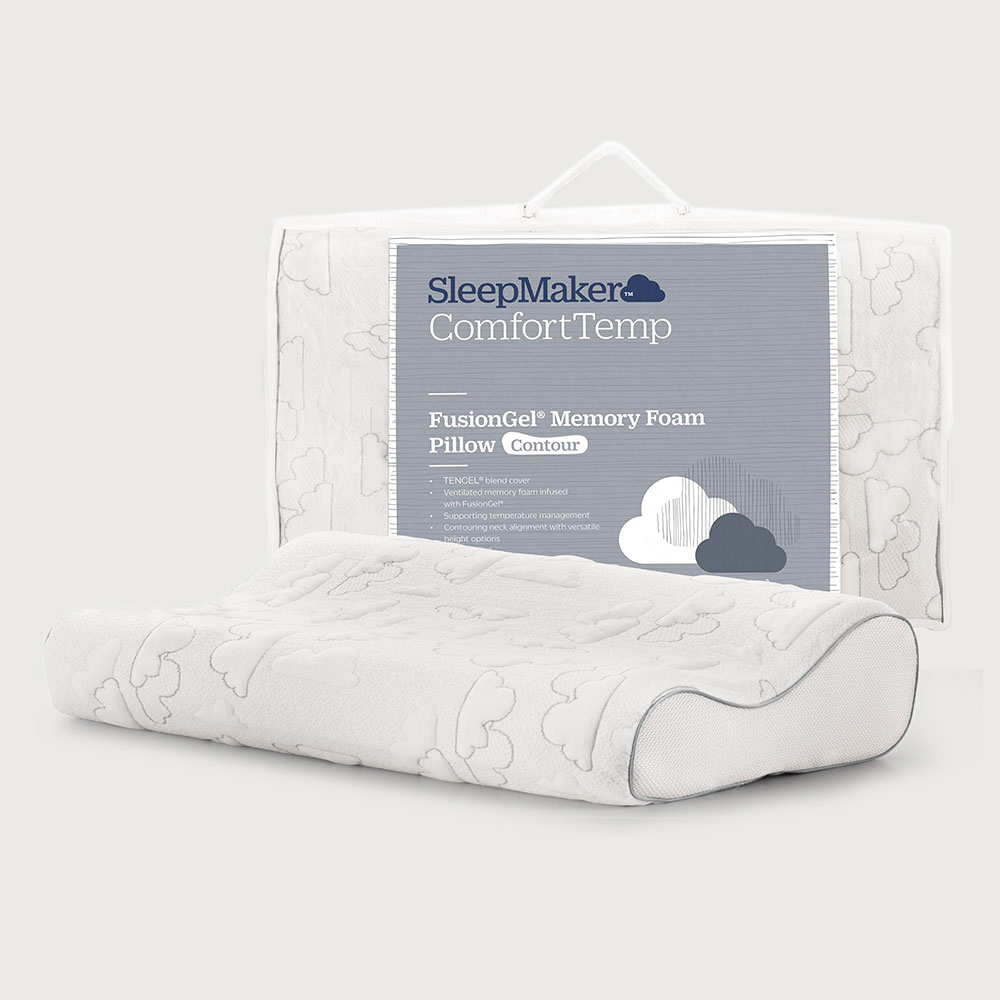 SleepMaker Fusion Gel Memory Foam Pillow - Contour image 1