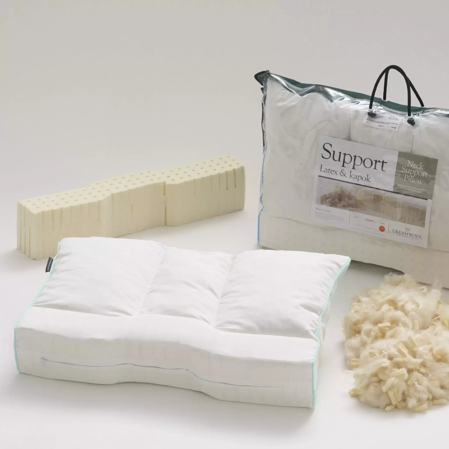 Neck Support Latex Contoured Pillow image 1